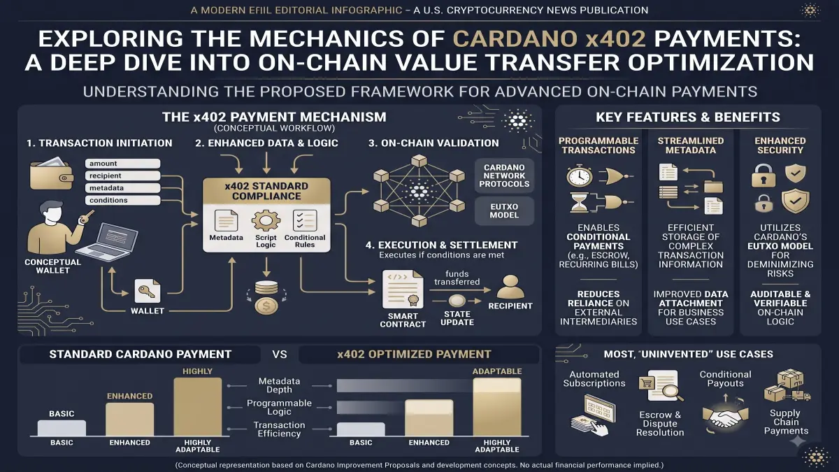 Cardano X402 Payments visual explaining the article's key data or mechanism