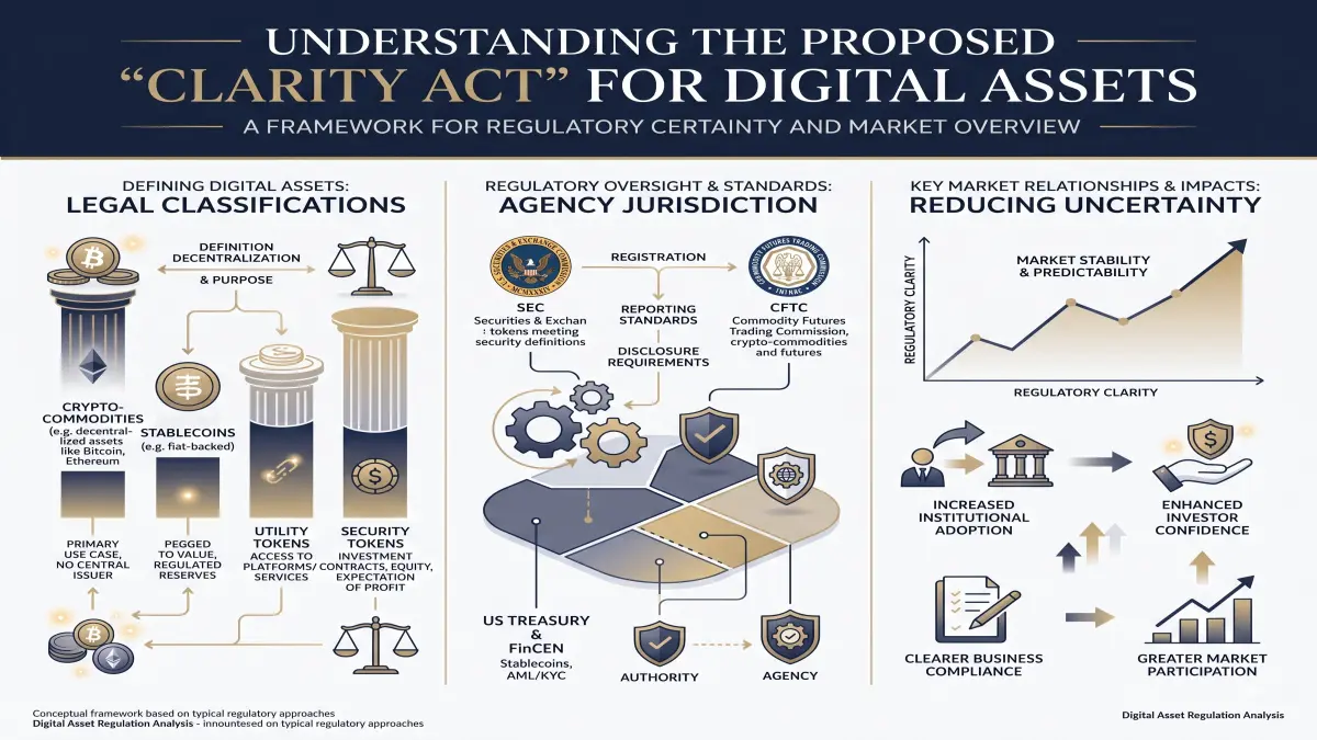 Clarity Act Crypto Bill visual explaining the article's key data or mechanism