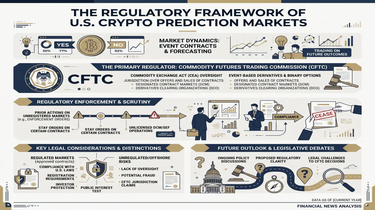 Crypto Prediction Market Regulation visual explaining the article's key data or mechanism