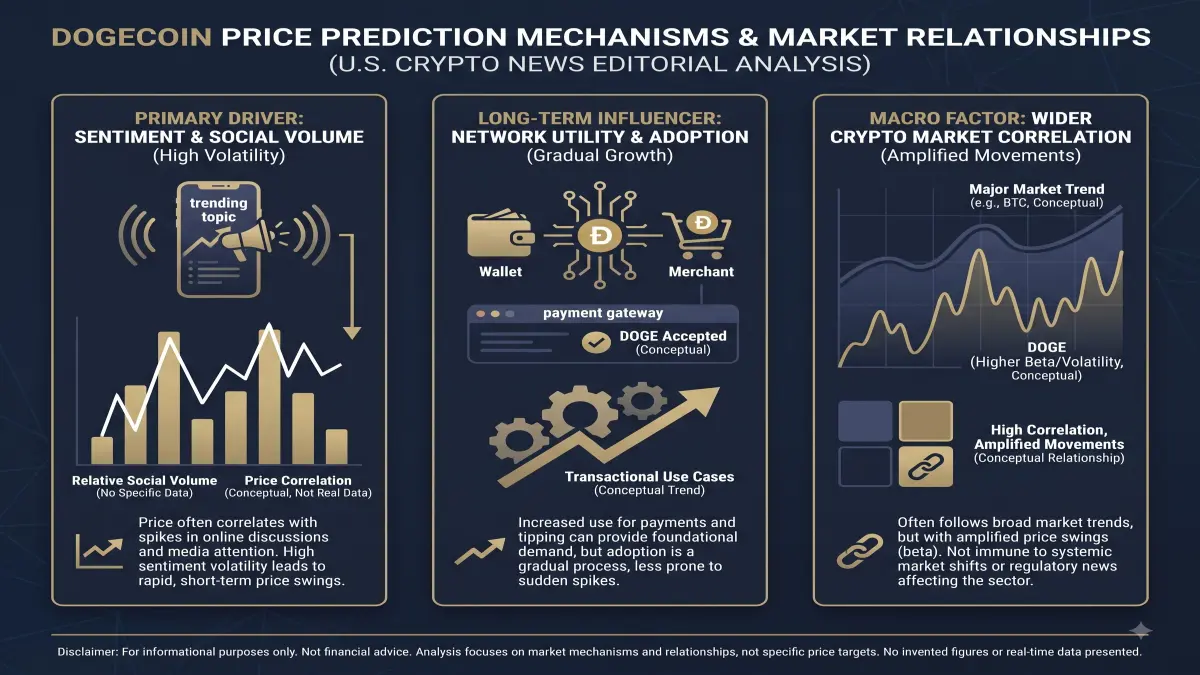 Dogecoin Price Prediction visual explaining the article's key data or mechanism