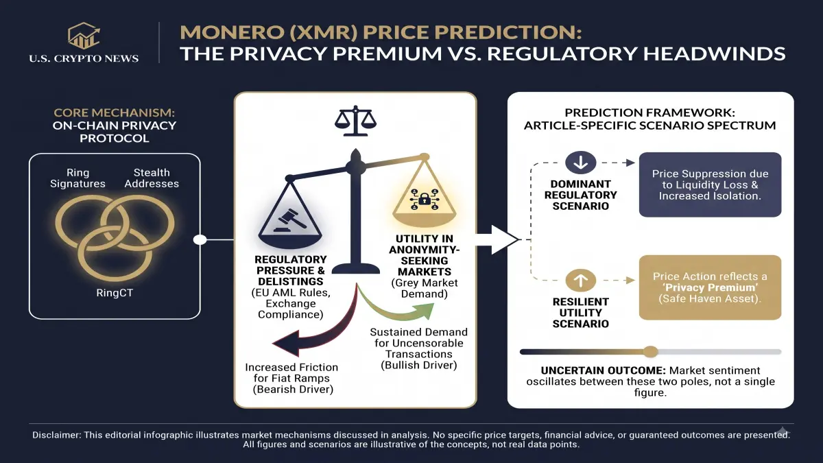 Monero Price Prediction visual explaining the article's key data or mechanism