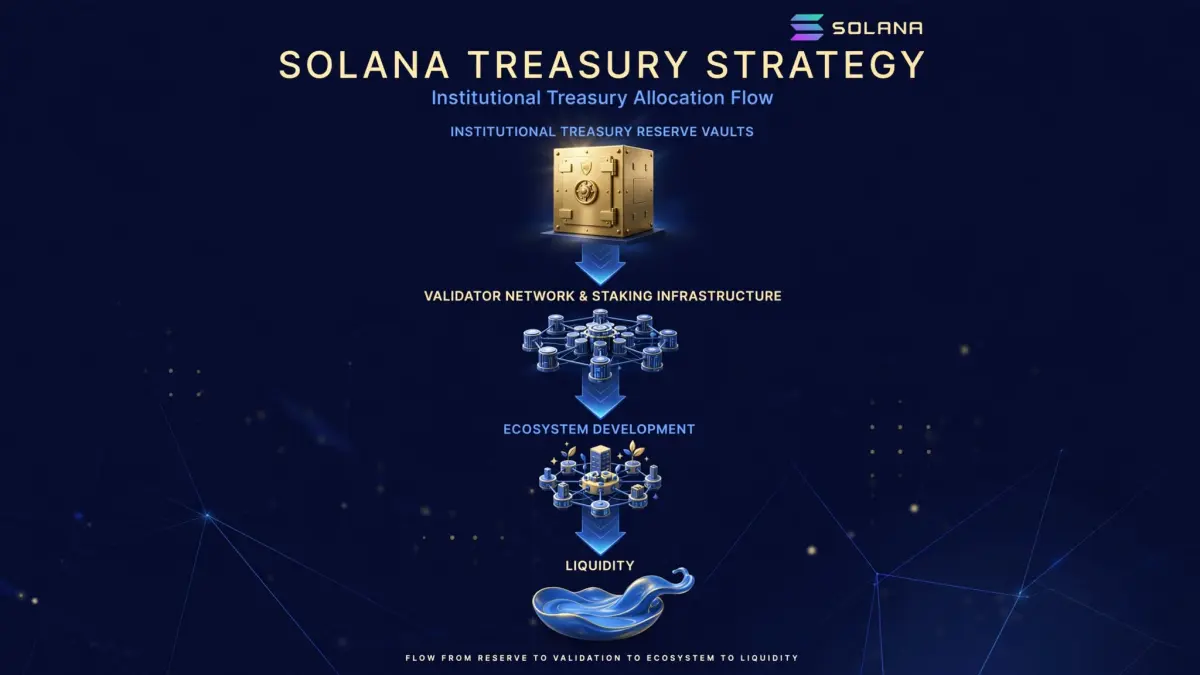 Internal visual explaining Solana treasury strategy and its key mechanism