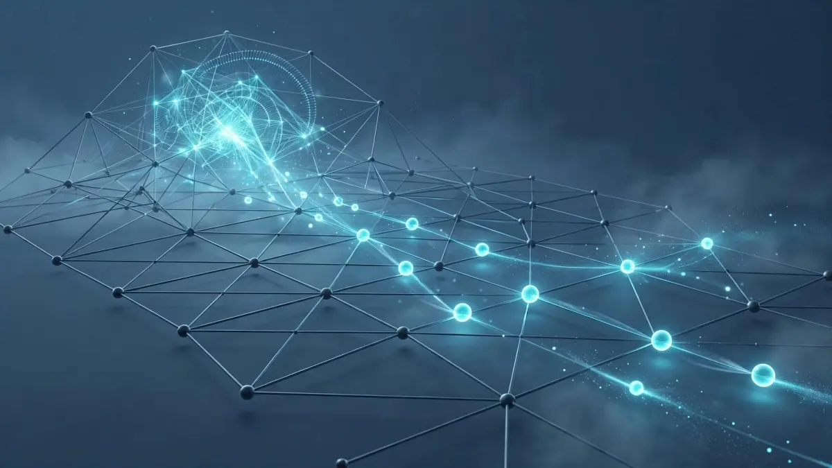 Autonomous AI agents processing cryptographic microtransactions across digital blockchain rails.