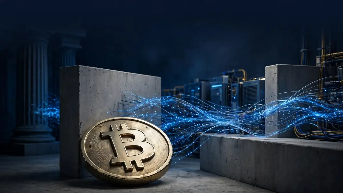 Bitcoin market structure editorial illustration for UnmaskCoins.