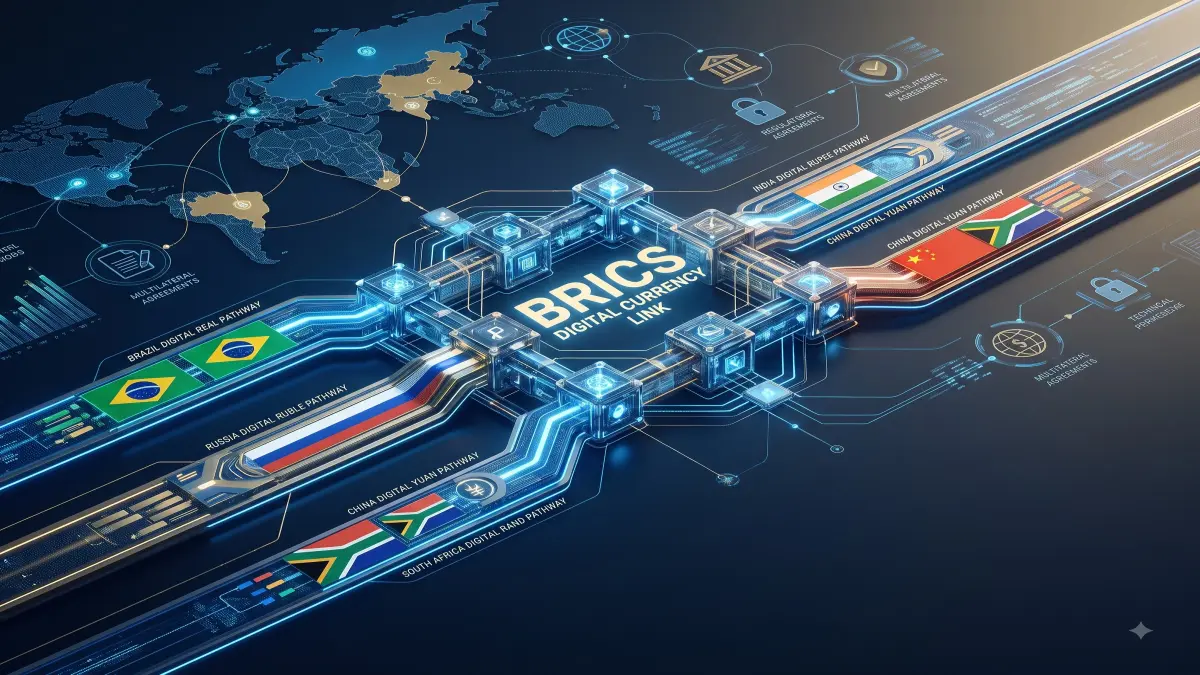 Brics Digital Currency Link editorial illustration
