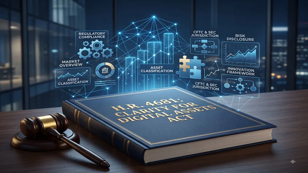 Clarity Act Crypto Bill editorial illustration