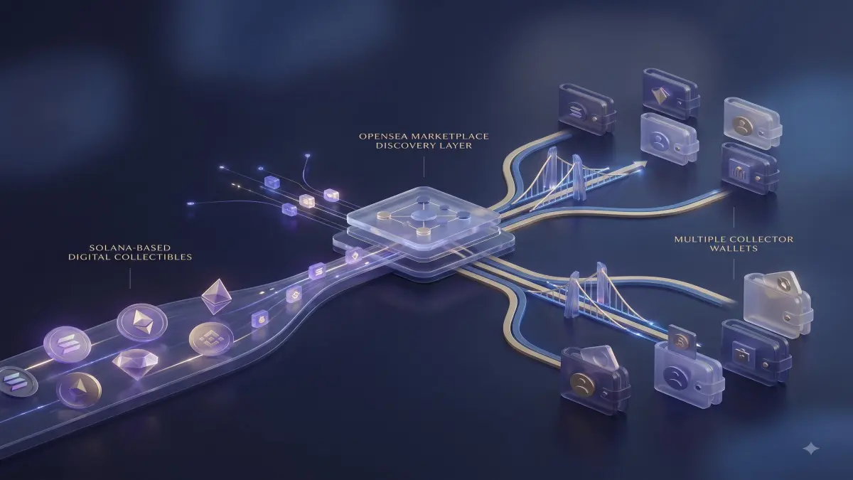 OpenSea Solana NFTs editorial illustration for UnmaskCoins