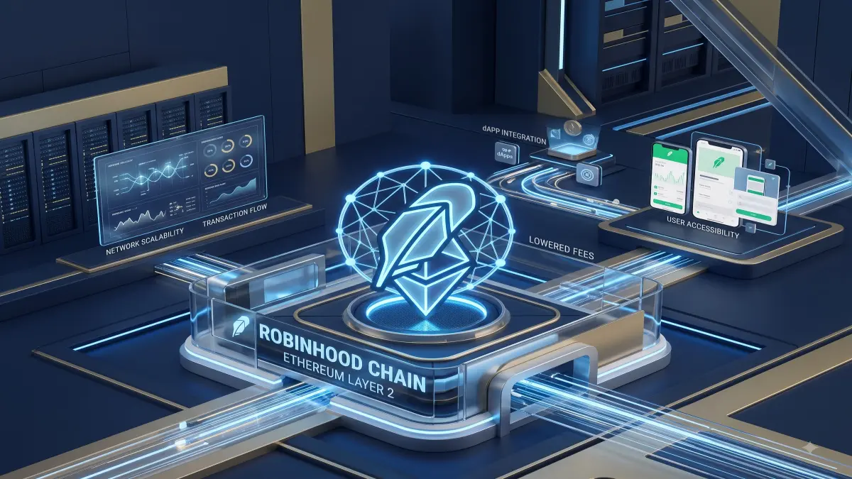 Robinhood Chain Ethereum Layer 2 editorial illustration