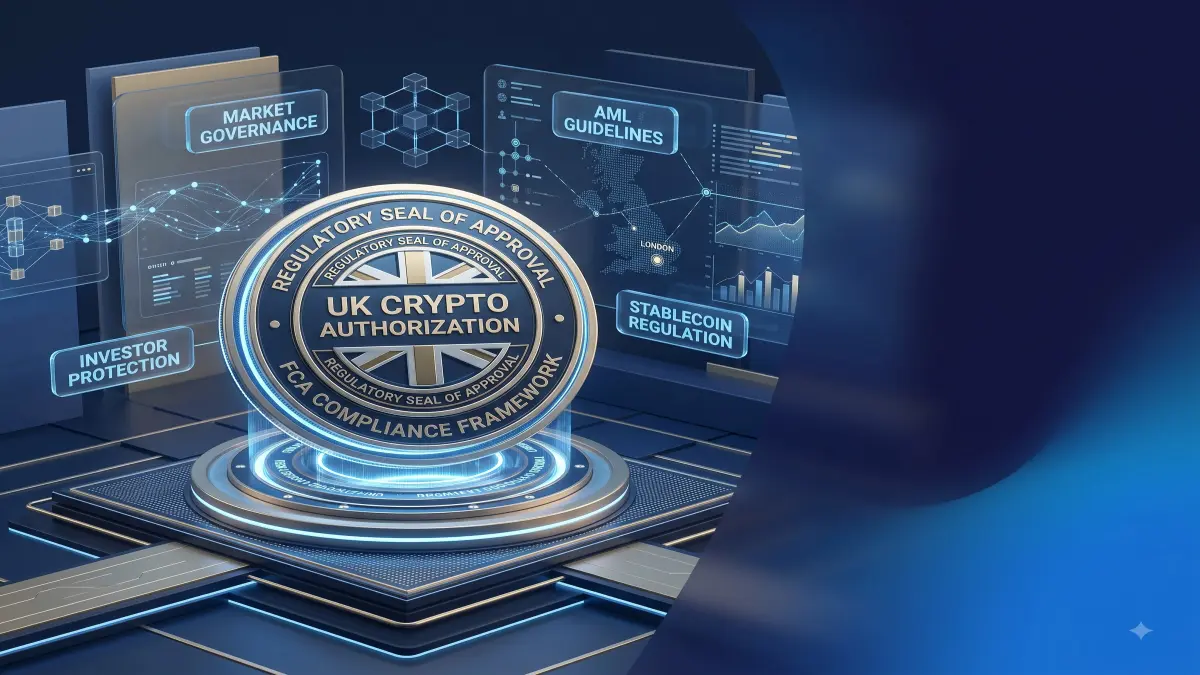 Uk Crypto Authorization editorial illustration